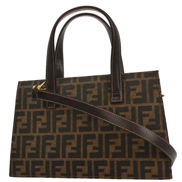 Fendi Brown Zucca 2way Handbag - Picture 2 of 10